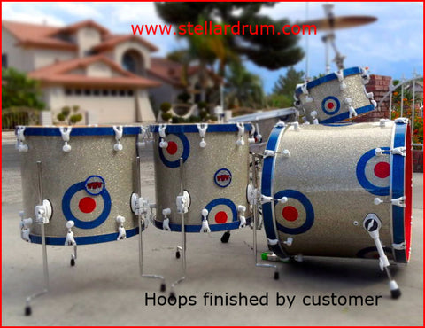 Stellar! wood drum hoops