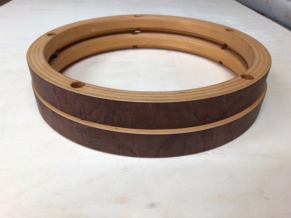10” 5 hole SP Tom Pair with Bubinga Outer Ply